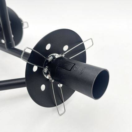 Brilagi - Aufbauleuchte MALIVA 3xE14/15W/230V schwarz/klar