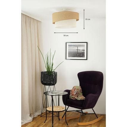 Brilagi - Aufbauleuchte SHINE 1xE27/15W/230V d 50 cm beige/cremefarben