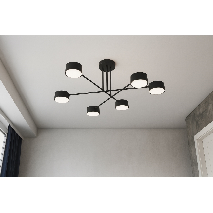 Brilagi - Aufgesetzte Deckenleuchte 6xGX53/12W/230V schwarz