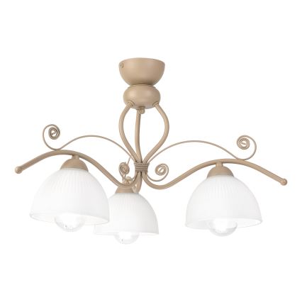 Brilagi - Aufgesetzte Deckenleuchte ANTICO MODERN 3xE27/60W/230V beige