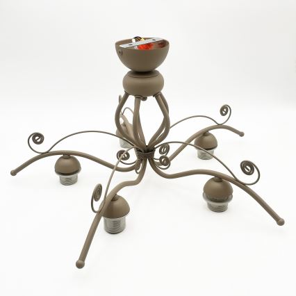 Brilagi - Aufgesetzte Deckenleuchte ANTICO MODERN 5xE27/60W/230V beige