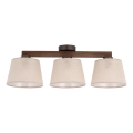 Brilagi - Aufgesetzte Deckenleuchte LATTE 3xE27/60W/230V Kiefer/Beige