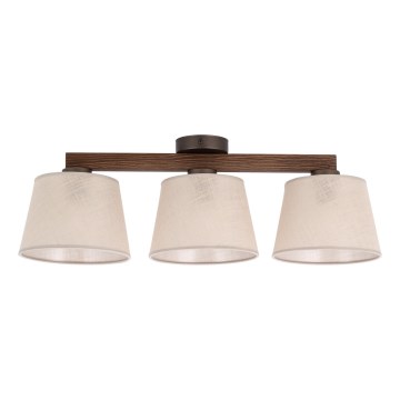 Brilagi - Aufgesetzte Deckenleuchte LATTE 3xE27/60W/230V Kiefer/Beige