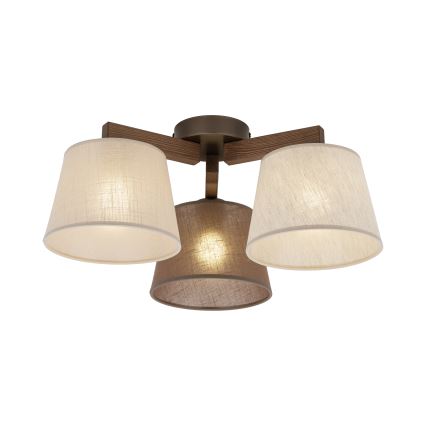 Brilagi - Aufgesetzte Deckenleuchte LATTE 3xE27/60W/230V Kiefer/Mix