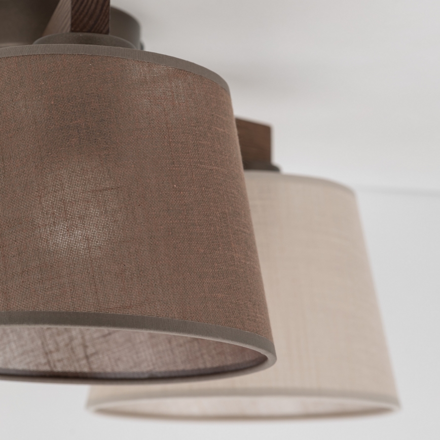 Brilagi - Aufgesetzte Deckenleuchte LATTE 3xE27/60W/230V Kiefer/Mix