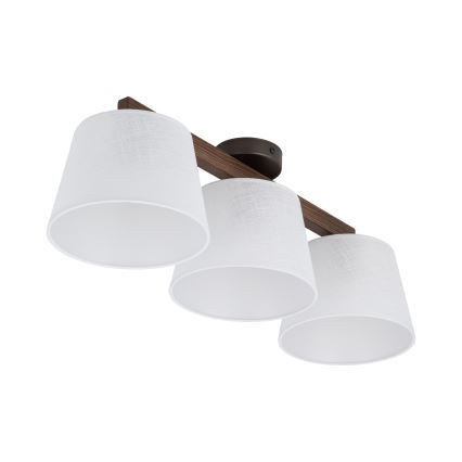 Brilagi - Aufgesetzte Deckenleuchte LATTE 3xE27/60W/230V Kiefer/Weiß