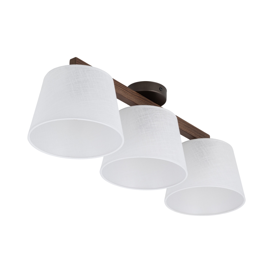 Brilagi - Aufgesetzte Deckenleuchte LATTE 3xE27/60W/230V Kiefer/Weiß