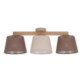 Brilagi - Aufgesetzte Deckenleuchte LATTE SABIA 3xE27/15W/230V Kiefer/Mix