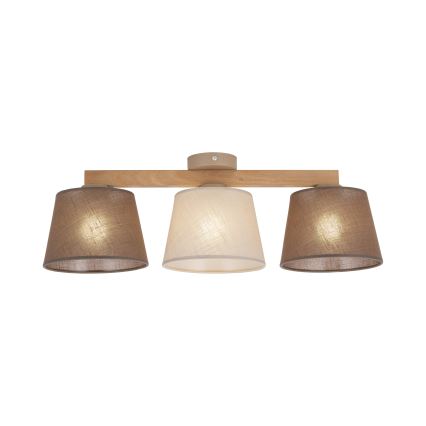 Brilagi - Aufgesetzte Deckenleuchte LATTE SABIA 3xE27/15W/230V Kiefer/Mix