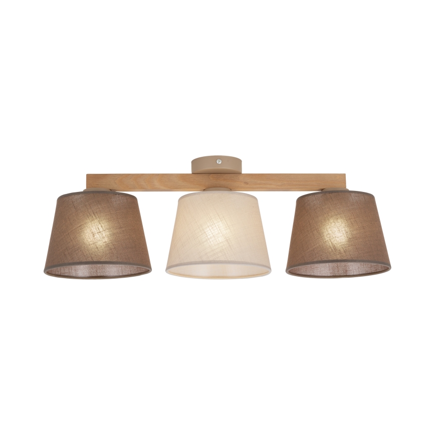 Brilagi - Aufgesetzte Deckenleuchte LATTE SABIA 3xE27/15W/230V Kiefer/Mix