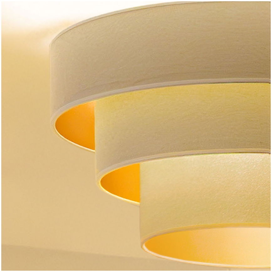 Brilagi - Aufgesetzte Deckenleuchte LUNETA 1xE27/60W/230V Ø 40 cm Creme/Gold