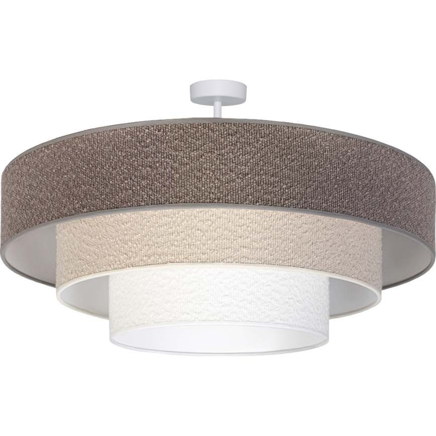 Brilagi - Aufgesetzte Deckenleuchte LUNETA 3xE27/60W/230V Ø 80 cm grau/creme/weiß