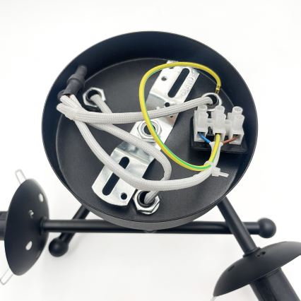 Brilagi - Aufgesetzte Deckenleuchte MALIVA 3xE14/15W/230V schwarz/weiß