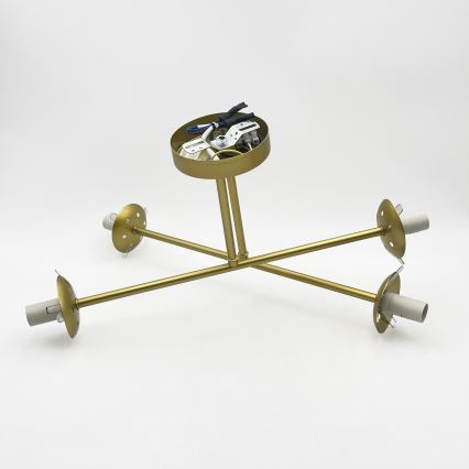Brilagi - Aufgesetzte Deckenleuchte MALIVA 4xE14/15W/230V gold/weiß
