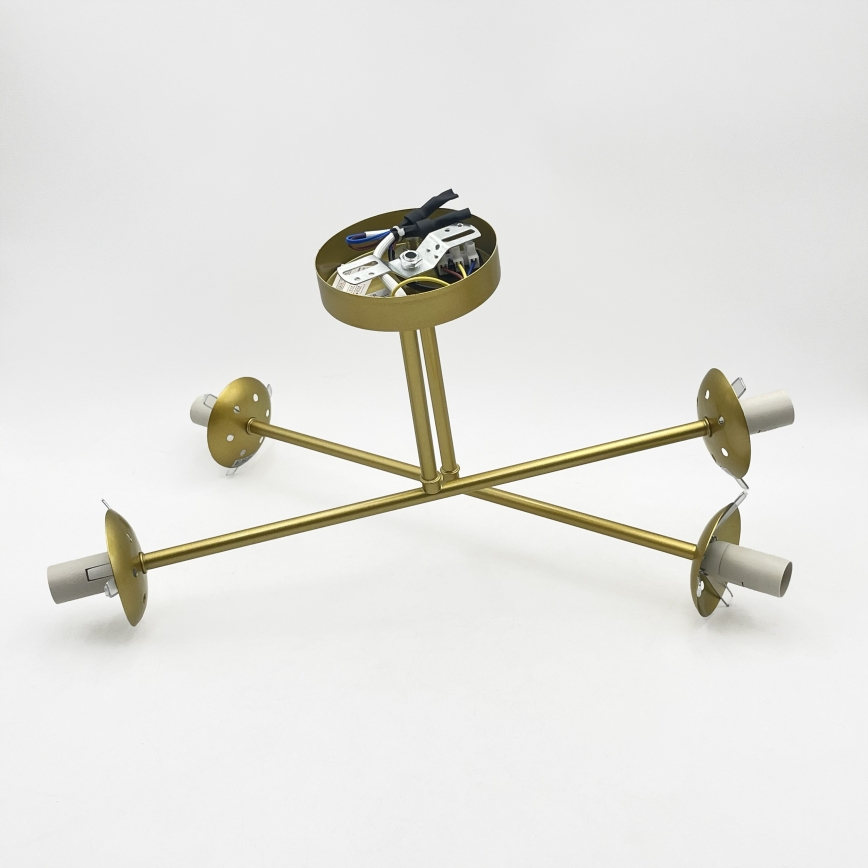 Brilagi - Aufgesetzte Deckenleuchte MALIVA 4xE14/15W/230V gold/weiß