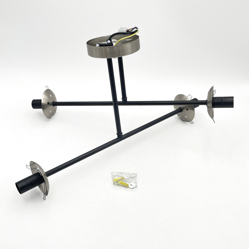 Brilagi - Aufgesetzte Deckenleuchte MALIVA 4xE14/15W/230V mattchrom/rauchglas