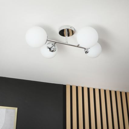 Brilagi - Aufgesetzte Deckenleuchte MALONY 4xE14/20W/230V glänzender Chrom