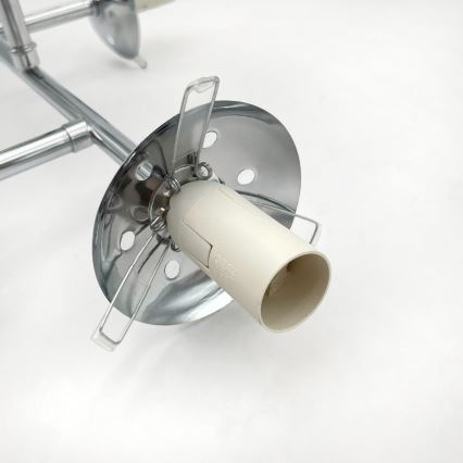 Brilagi - Aufgesetzte Deckenleuchte MALONY 4xE14/20W/230V glänzender Chrom