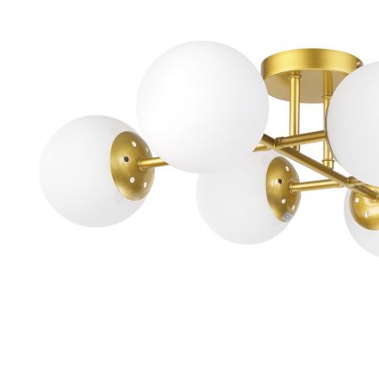 Brilagi - Aufgesetzte Deckenleuchte MALONY 6xE14/20W/230V goldfarben