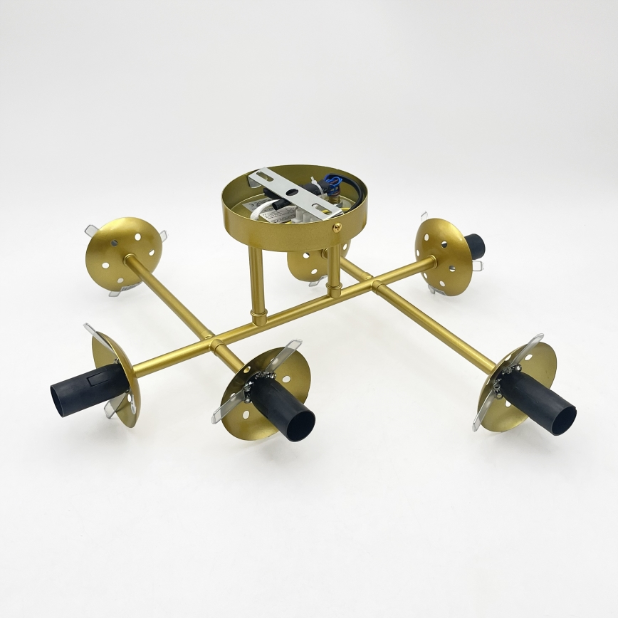 Brilagi - Aufgesetzte Deckenleuchte MALONY 6xE14/20W/230V goldfarben