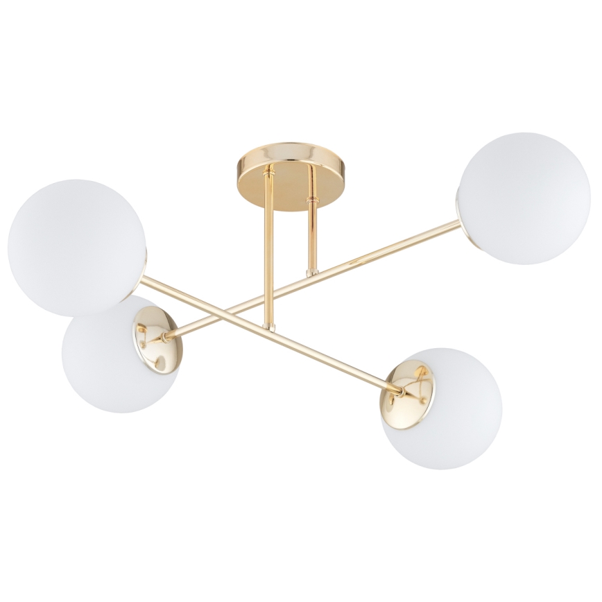 Brilagi - Aufgesetzte Deckenleuchte MILO 4xE27/60W/230V goldfarben