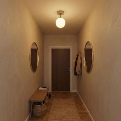 Brilagi - Aufgesetzte Deckenleuchte MILO ECRU 1xE27/60W/230V beige/gold