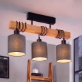 Brilagi - Aufgesetzte Deckenleuchte NUBILA 3xE27/60W/230V Kiefer/Anthrazit