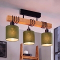 Brilagi - Aufgesetzte Deckenleuchte NUBILA 3xE27/60W/230V Kiefer/Grün