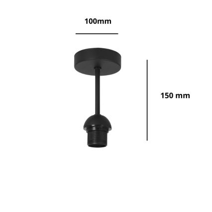 Brilagi - Aufgesetzte Deckenleuchte PARTY 1xE27/60W/230V Ø 10 cm schwarz