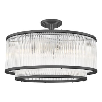Brilagi - Aufgesetzte Deckenleuchte RAMOS 6xE14/60W/230V schwarz