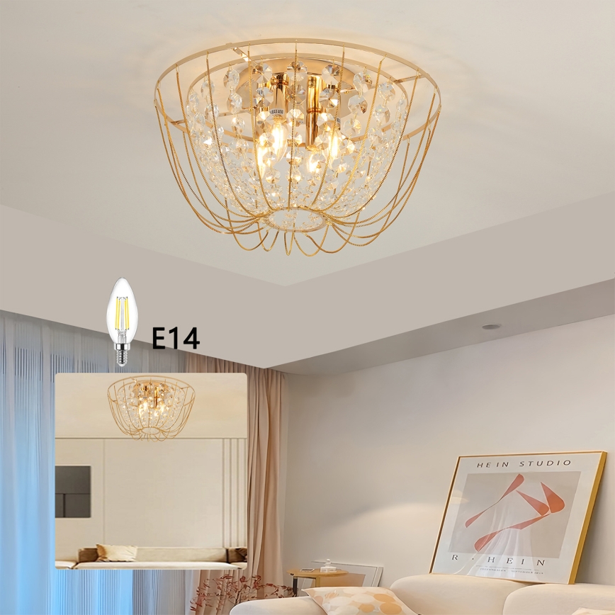 Brilagi - Aufgesetzte Deckenleuchte VASTERAS 4xE14/40W/230V Ø 45 cm