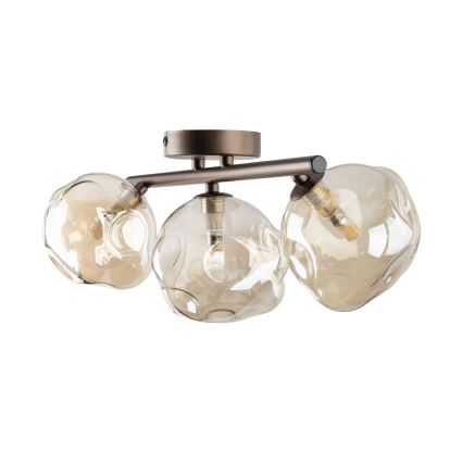 Brilagi - Aufgesetzte Deckenleuchte VULCANO 3xG9/8W/230V bronze/rauchbeige