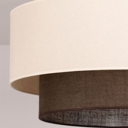 Brilagi - Aufgesetzte LED-Deckenleuchte Boho-Stil 3xE27/15W/230V Ø 60 cm creme/braun