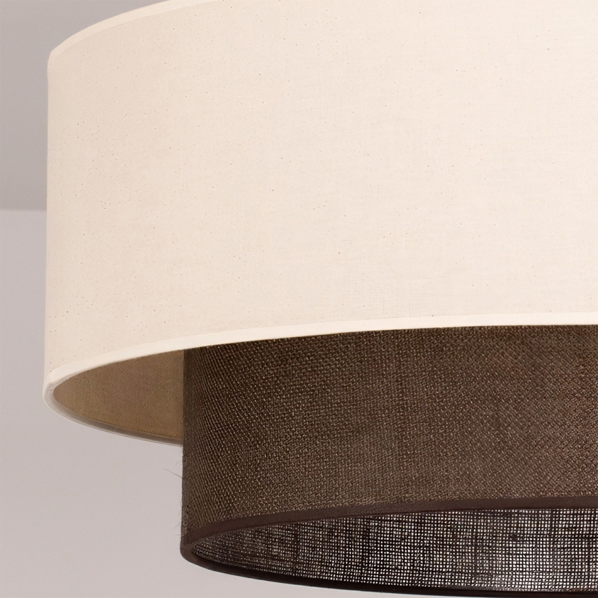 Brilagi - Aufgesetzte LED-Deckenleuchte Boho-Stil 3xE27/15W/230V Ø 60 cm creme/braun