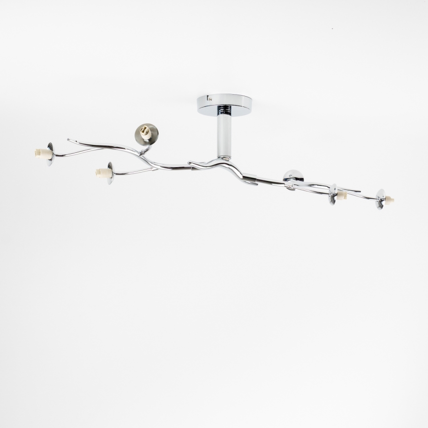 Brilagi - Aufgesetzte LED-Deckenleuchte MISTEL 6xG9/3W/230V schwarz-chrom/rauchglas