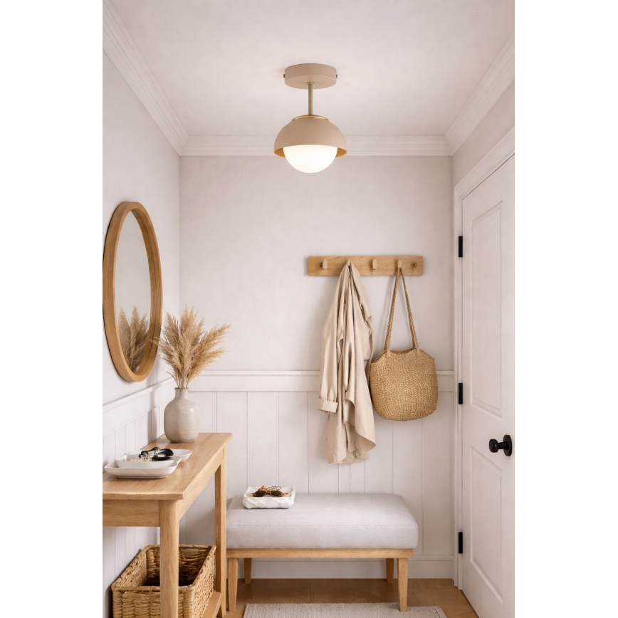 Brilagi - Aufgesetzter Deckenleuchter COSMO 1xE27/60W/230V beige/gold