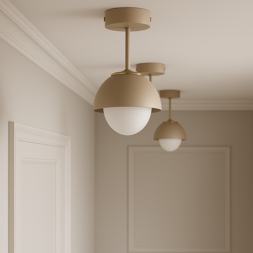 Brilagi - Aufgesetzter Deckenleuchter COSMO 1xE27/60W/230V beige/gold