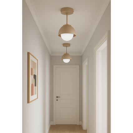 Brilagi - Aufgesetzter Deckenleuchter COSMO 1xE27/60W/230V beige/gold