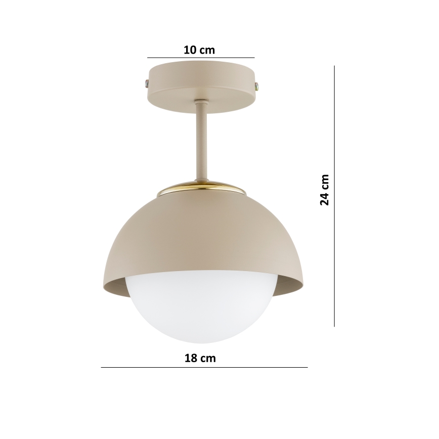 Brilagi - Aufgesetzter Deckenleuchter COSMO 1xE27/60W/230V beige/gold