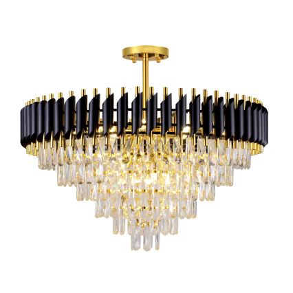 BRILAGI - Aufgesetzter Kronleuchter ECLIPSE 12xE14/10W/230V Ø 78 cm Gold/Schwarz