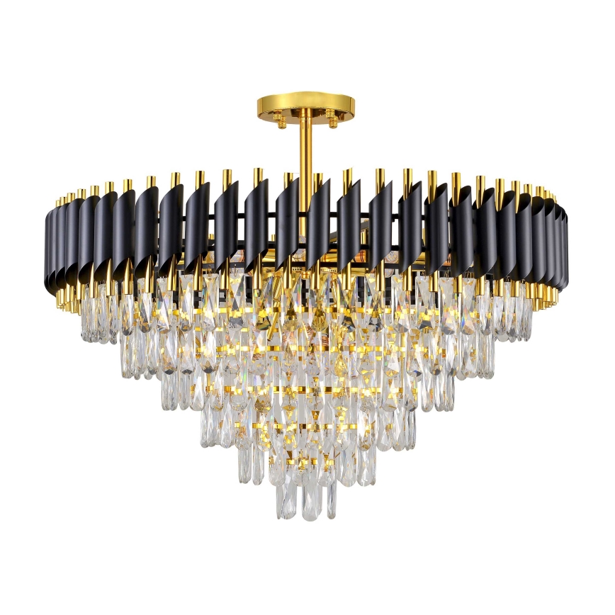 BRILAGI - Aufgesetzter Kronleuchter ECLIPSE 12xE14/10W/230V Ø 78 cm Gold/Schwarz