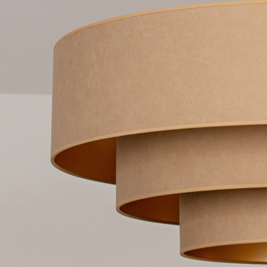 Brilagi - Aufgesetzter Kronleuchter LUNETA 3xE27/60W/230V Ø 80 cm beige/gold