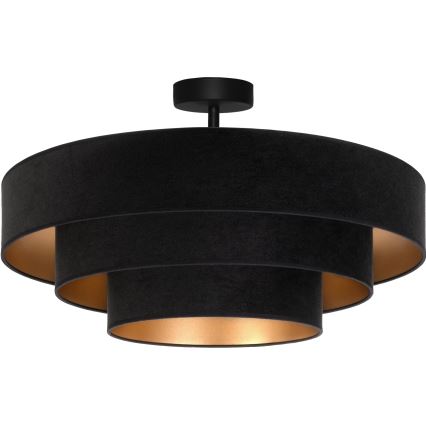 Brilagi - Aufgesetzter Kronleuchter LUNETA 3xE27/60W/230V Ø 80 cm schwarz/gold
