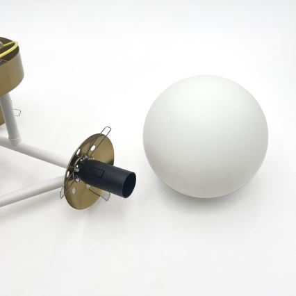 Brilagi - Aufgesetzter Kronleuchter MALIVA 4xE14/15W/230V gold/weiß