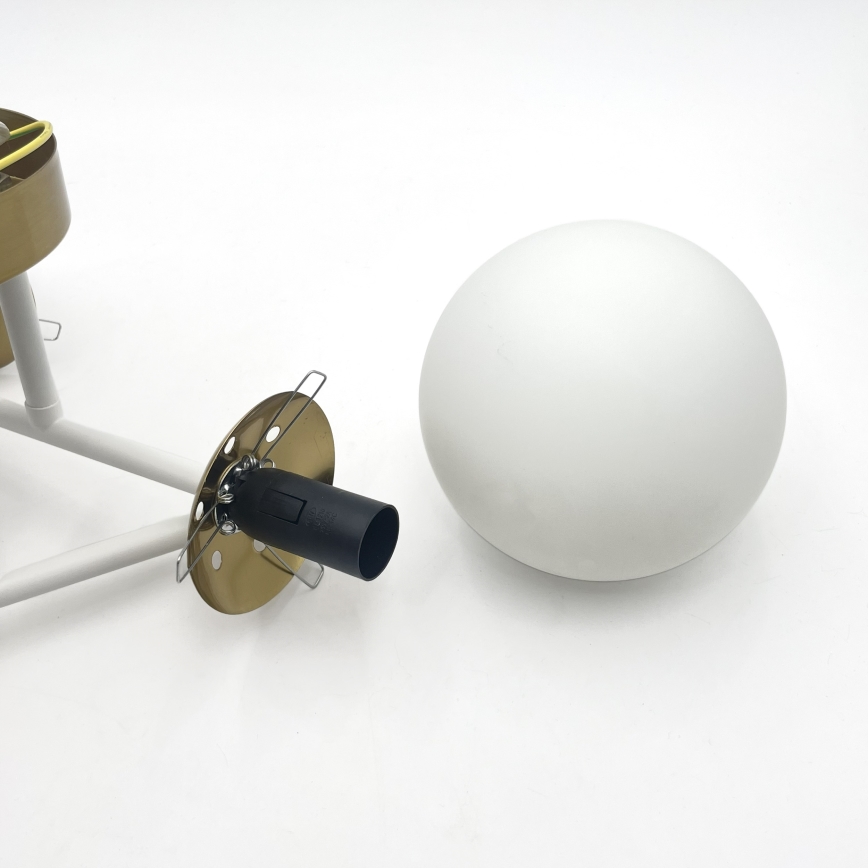 Brilagi - Aufgesetzter Kronleuchter MALIVA 4xE14/15W/230V gold/weiß