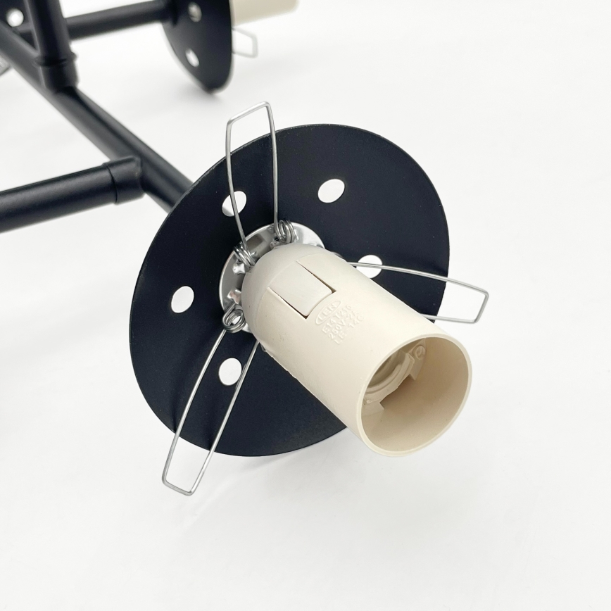 Brilagi - Aufgesetzter Kronleuchter MALONY 4xE14/20W/230V schwarz