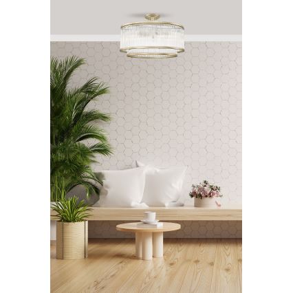 Brilagi - Aufgesetzter Kronleuchter RAMOS 6xE14/60W/230V goldfarben