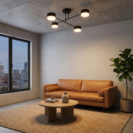 Brilagi - Aufputz-Deckenleuchte 4xGX53/12W/230V schwarz