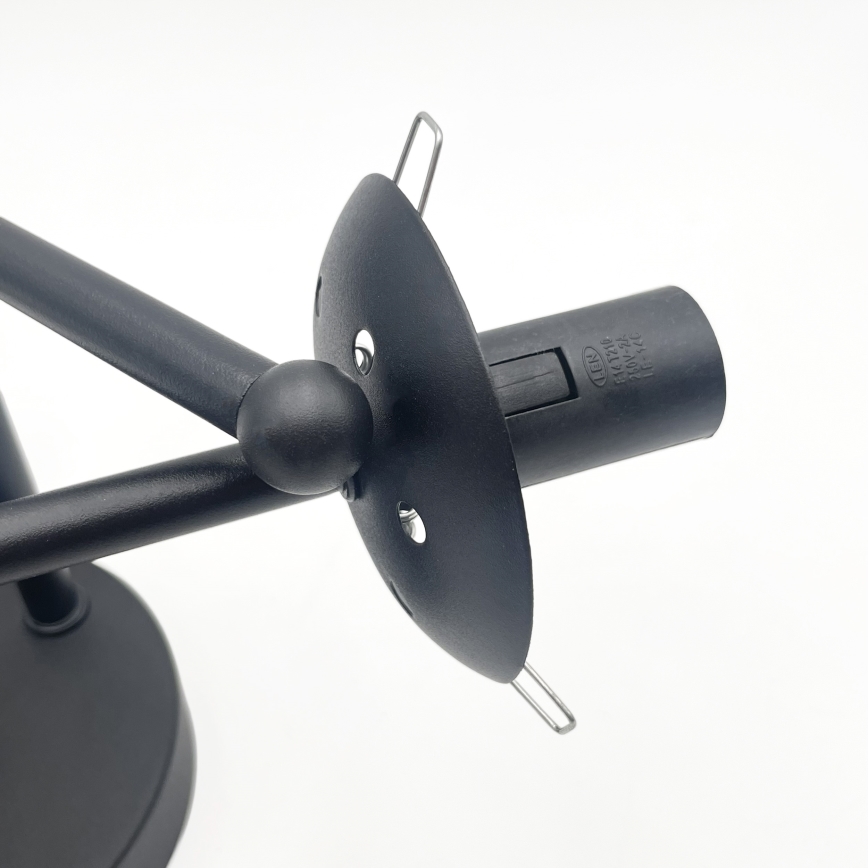 Brilagi - Aufputz-Deckenleuchte MALIVA 3xE14/15W/230V schwarz/rauchglas