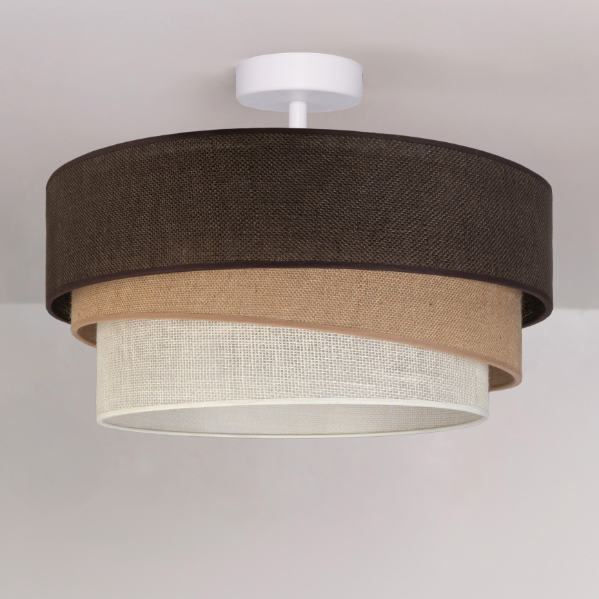 Brilagi - Aufputz-Deckenleuchte TRIO 1xE27/60W/230V Ø 40 cm braun/beige/weiß